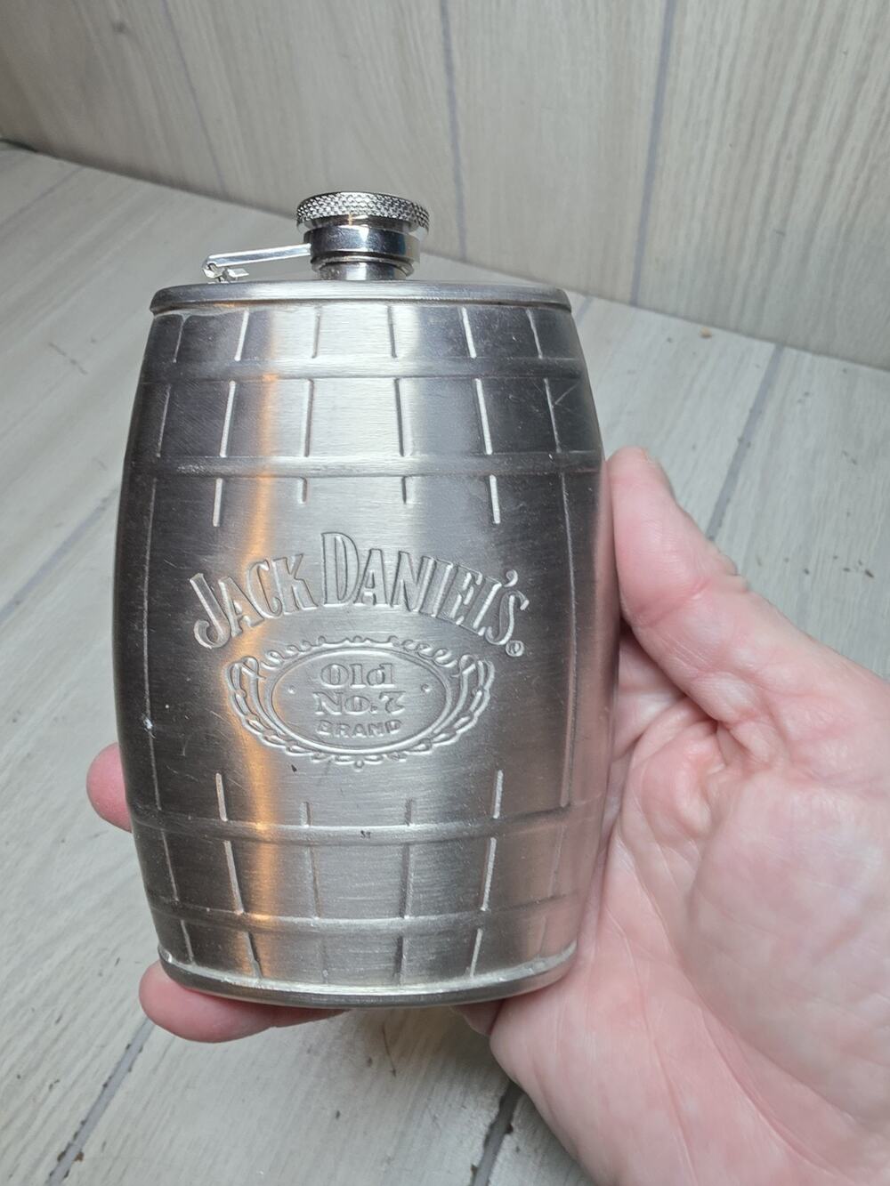 Jack Daniels Old No 7 Stainless Steel Flask 6Oz Bachelor Party Groom Gift